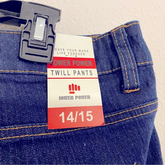 Jower Power 30 Skinny Jeans Womens Straight Leg Dark Wash Denim Pant 14/15 NWT - Picture 9 of 14